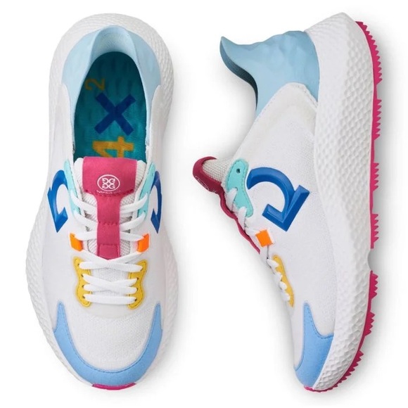 G/FORE Womens MG4X2 Cross Trainer Golf Shoes - Snow/Baja - Picture 1 of 8